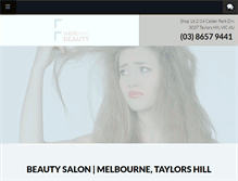 Tablet Screenshot of flawlesshair.com.au